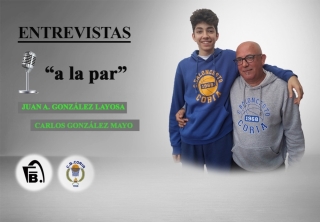 Hoy con José Antonio (Layo) y Carlos González del C.B. Coria