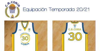 El Club Baloncesto Coria presenta su equipación para la temporada 20/21