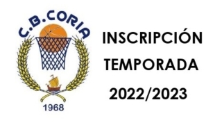 ABIERTO PLAZO DE INSCRIPCIÓN TEMPORADA 2022/2023