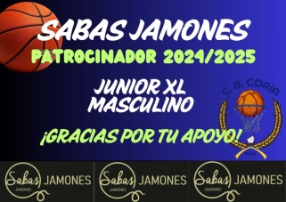 SABAS JAMONES PATROCINADOR CB CORIA 2024/2025