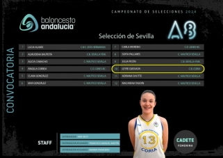 LEYRE QUESADA EN LA SELECCION SEVILLA CADETE FEMENINA